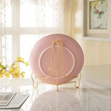 2 piezas Marco para imagen Caballete para exhibición dorado decorativo Plato , Libro , foto Caballete - Dorado - Ver 8