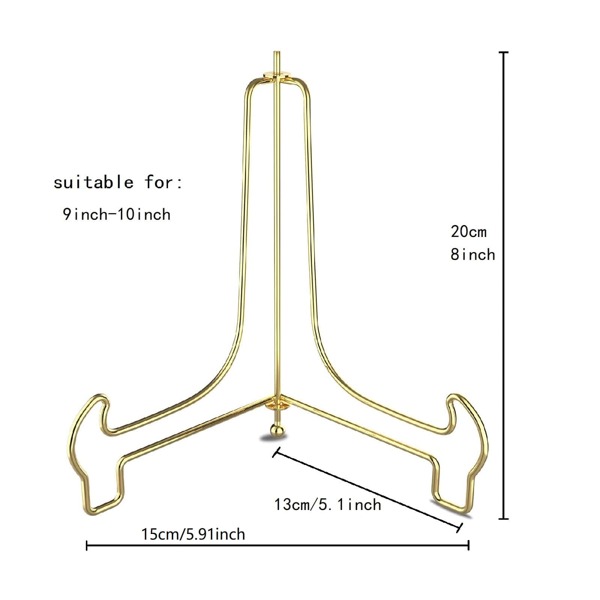 2pcs Picture Frame Stands Easel Stands For Display Golden Decorative