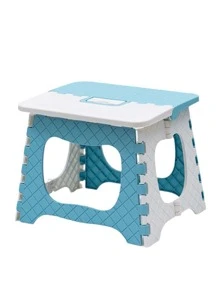 1 pieza plegable portátil banqueta para exterior con casa usar , ligero escabel - Azul - Ver 1