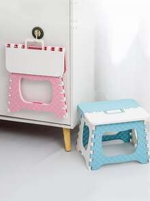 1 pieza plegable portátil banqueta para exterior con casa usar , ligero escabel - Azul - Ver 6