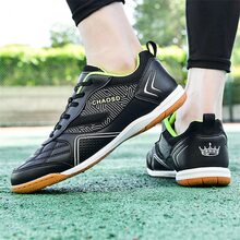 主要產品防滑減震耐磨透氣足球鞋適用於專門的地面 - 黑色 - 查看 11