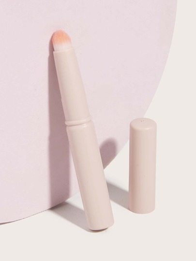 1pc Lip Brush With Cap,Round End, Concealer Brush, Blending Brush,Portable,Cute,Cosmetic Brush,Portable, Cute, Gift For Women & Girl,Travel Essentials