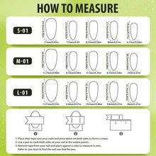 10入組尺寸L手工製作工藝按指甲片,黑色貓偏振的燈透明法語美甲時尚閃閃發光假指甲適合女士和女孩 - 彩色 - 查看 5
