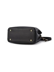 时尚百搭斜挎包，母亲节礼物，妈妈礼物，妈妈必备品，外出妈妈包，时尚女士包包优雅 - 黑色 - 查看 9