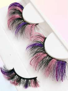 1 cặp lông mi giả cực dài - Nhiều màu - Xem 4