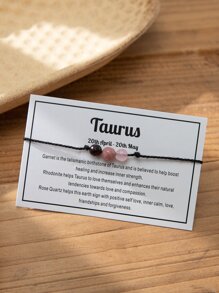 Chòm Sao Chủ Đề Dây Vòng Tay Với Thông Báo Thẻ Chữa Bệnh Pha Lê Vòng Tay Tử Vi Trang Sức - Nhiều màu - Xem 1