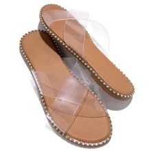 Dép Xăng Đan Nữ Quai Ngang, Xăng Đan Đế Bằng Thời Trang Cho Mùa Hè - Trong sáng - Xem 5