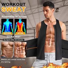 Sports Outdoor Sauna Vest For Men With Waist Trainer Neoprene Sauna Sweat Suit Slimming Shirt Workout Tank Top Body Shaper Fitness Shapewear Waist Trainer Corset Gym Accessories For Belly Slimming Girdles, Lumbar Girdles For Belly Slimming Corset