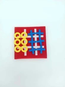 Mini Chín-lưới Trẻ em Câu đố Trò chơi trên bàn cờ Đồ chơi - Đỏ - Xem 8