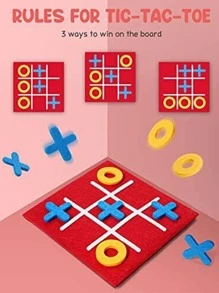 Mini Chín-lưới Trẻ em Câu đố Trò chơi trên bàn cờ Đồ chơi - Đỏ - Xem 5