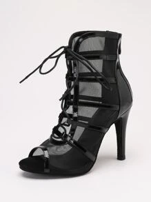 10厘米麂皮鞋底 - 黑色 - 查看 3