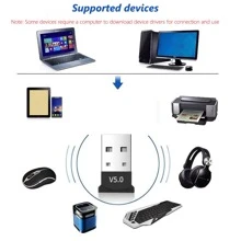 1 Miếng USB PC Cái Loa Bộ chuyển đổi , Chuột không dây Âm nhạc Máy phát máy thu - màu đen - Xem 7