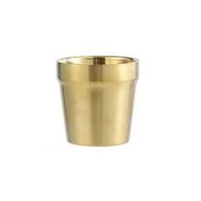 1 taza para té o café de doble capa con aislamiento térmico, de acero inoxidable 304, taza aislada térmicamente, color dorado, estilo coreano de cristalería - Dorado - Ver 2