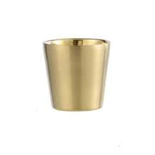 1 taza para té o café de doble capa con aislamiento térmico, de acero inoxidable 304, taza aislada térmicamente, color dorado, estilo coreano de cristalería - Dorado - Ver 1