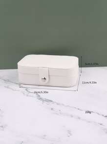 1 Miếng Du lịch xách tay Tổ chức đồ trang sức Hộp Đối với Nhẫn , Hoa tai , Dây chuyền Lưu trữ - trắng - Xem 11