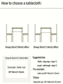 1pc Bohemian Fringe Rectangle Texture Decor Tablecloth, Suitable For Indoor/outdoor Dining/party - Black and White - View 11