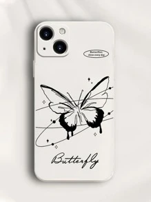 2pcs Butterfly Pattern Phone Case Compatible With iPhone15/15Plus/15Pro/15Promax