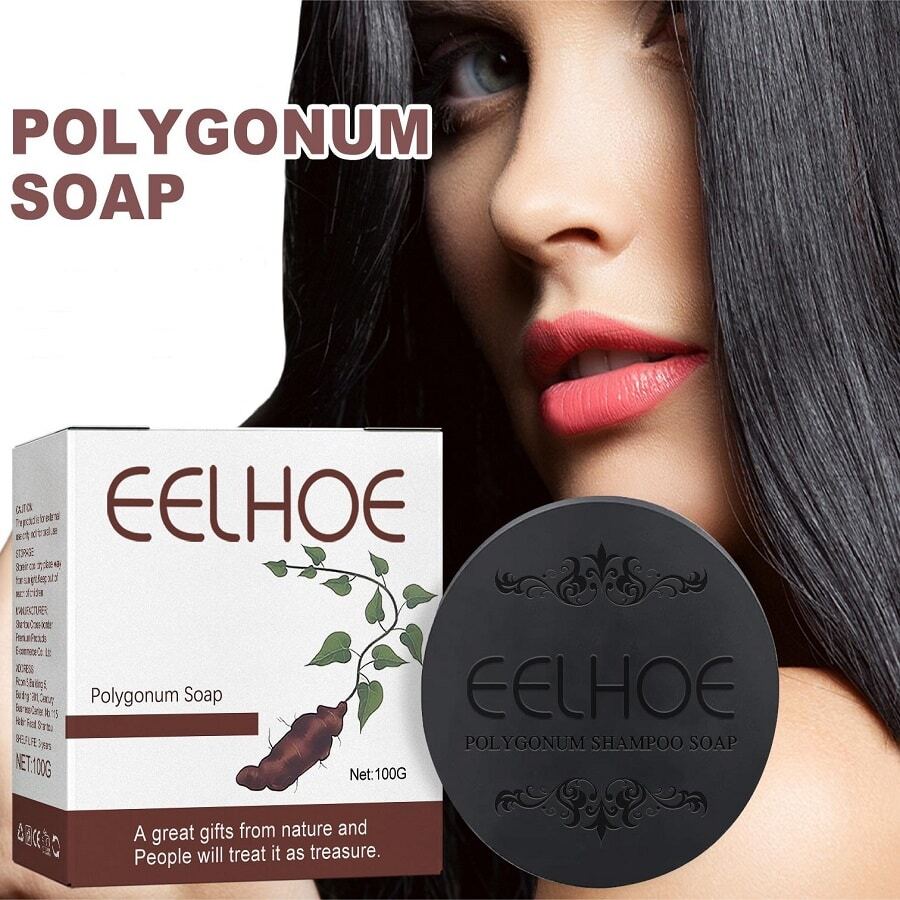 Polygonum Shampoo Soap 1pc Deep Gray 100g Oil Control, Nourishing ...