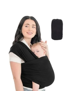 Baby Rebozo Ergonomic Baby Carrier - Black - View 6