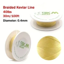 Sợi dây Câu cá  Hỗ trợ Sợi dây Bền chặt Bện Đang bay Diều String Cắm Trại Ngoài Trời Đi bộ du lịch - Màu vàng - Xem 6