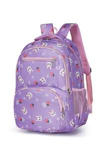 大容量,輕便,粉色,可愛閒暇大容量入組套混合性包帶筆盒書包套裝適用於青少年女孩女士大學學生完美適用於學校,小學,中間學校,中學,大學,返校 - 彩色 - 查看 3