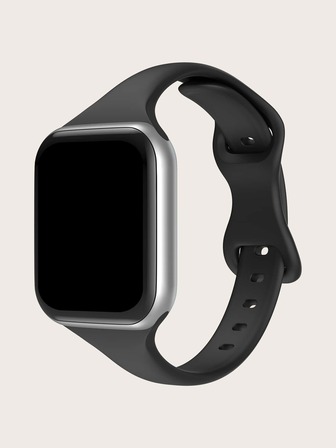 1入組女士修身矽膠錶帶適用於38/40/41/42/44/45/49mm蘋果手錶Ultra/SE/8/7/6/5/4/3/2/1