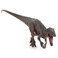 1pc Realistic Dinosaur Model With Movable Jaw , Suitable For Boys' Learning And Education , Toy Display Room Decoration ,T. Rex ,Science Education Model ,Kids Toy Owl Flying - Brown - View 2
