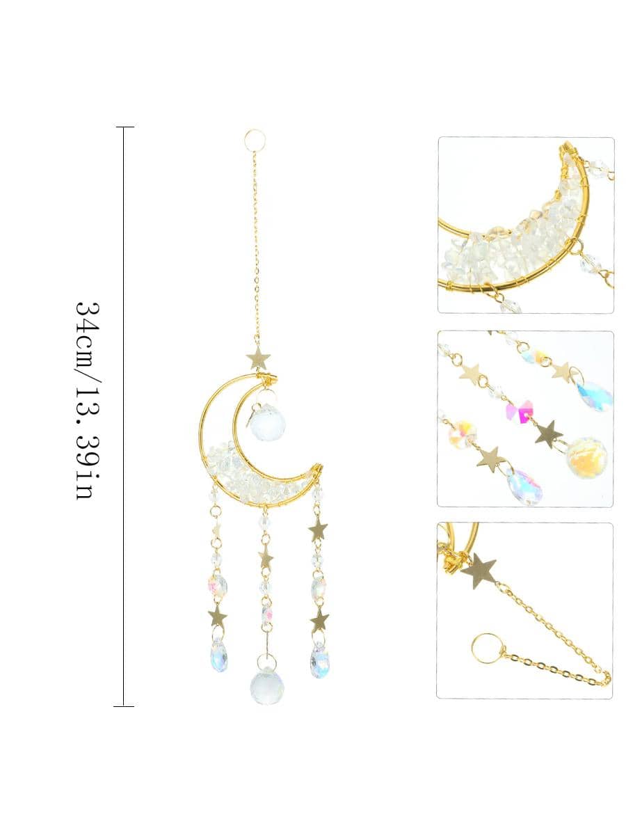 1pc Crystal Suncatchers Hanging Wind Chime Style Garden Suncatcher