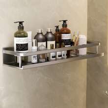 1 Miếng Phòng tắm Cái giá Lưu trữ Hộp đựng - Xám - Xem 1