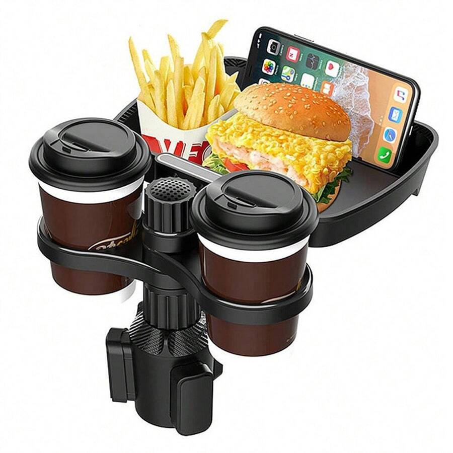 360 Degree Adjustable Car Cup Holder Food Tray Drink Holder SHEIN USA