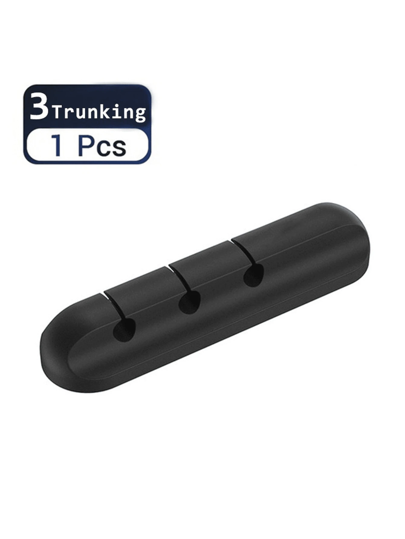 1 件電纜固定夾 - 電線整理器 - 桌面電纜整理器 電線管理 - 電線固定器系統 - 家居、辦公室、汽車、床頭櫃、辦公桌配件 - 黑色 - 查看 1