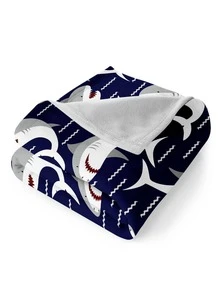 1 Miếng Mô hình cá mập Chăn , Mềm mại & Làn da thân thiện Chăn Đối với Sofa , Ngủ trưa , Đa dụng Sử dụng - Nhiều màu - Xem 2