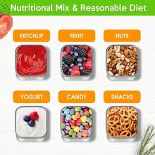 Set Of 3, 6oz Stainless Steel Snack Box With Silicone Lid, Leak-Proof Mini Metal Food Storage Container For Snacks, Lunch, Office, Travel - Multicolor - View 4