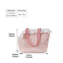 perro Bolsa de transporte Mochilas para perros perro pequeño Bolso Mochila para mascota de mascota llevar Bolso perrito Accesorios mini Mochila - Rosa - Ver 2