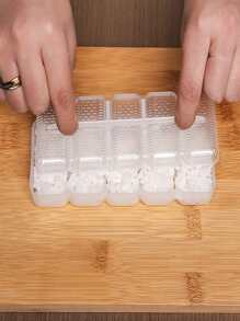 1pc Rice Ball Mould Sushi Mold, Warship Sushi Mold With 5-part Handheld Plastic Seaweed Rice Bowl DIY Sushi Maker - Clear - View 5