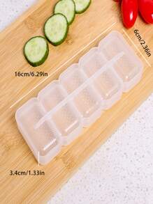 1pc Rice Ball Mould Sushi Mold, Warship Sushi Mold With 5-part Handheld Plastic Seaweed Rice Bowl DIY Sushi Maker - Clear - View 2