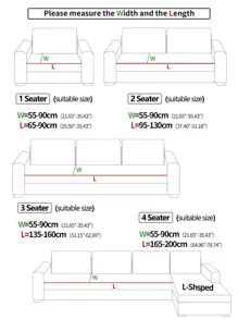 1入組提花絲絨季節性通用沙發套,現代風格防滑線格沙發套,客廳長沙發保護裝置合適的適用於L形沙發和1/2/3/4人座沙發 - 咖色 - 查看 2