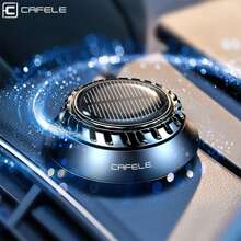 Cafele Solar Rotating Car Air Freshener, Car Decoration Car Diffuser, Car Aromatherapy,Car Essential Oil Diffuser For Car - Black - View 1