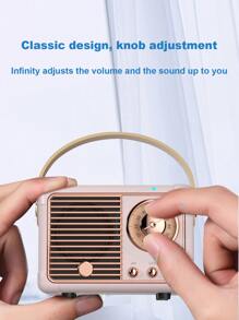1pc Vintage Portable Speaker - Pink - View 6