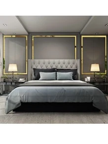 Colorful Life 20 miếng dán tường gương acrylic đơn giản, miếng dán tường hình chữ nhật 3D tự dính, trang trí nhà cửa cho phòng khách phòng ngủ, áp dụng cho mọi mùa - Vàng - Xem 1