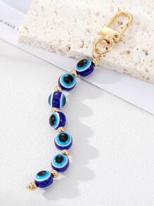 1入組掛飾配飾和流蘇,適用於車鑰匙鏈,包包配件禮物,適用於青少年女孩、年輕女性、大學生、新手和白領人士的禮物、配件和裝飾品 - 藍色 - 查看 1