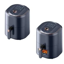 1入組現代電動空氣炸鍋,大容量,多功能,家庭使用適用於薯條和 - 藍色 - 查看 1