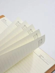 帶密碼鎖筆記本-適用於寫作、文具、學校用品 - 藍色 - 查看 6