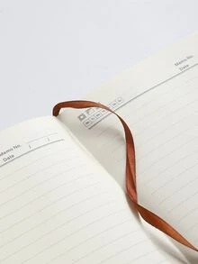 帶密碼鎖筆記本-適用於寫作、文具、學校用品 - 藍色 - 查看 4