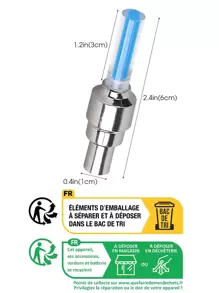 2pcs Blue Led Bicycle Wheel Light & Tire Valve Light For Motorcycles & Cars, Multi-function Night Riding Decorative Lighting