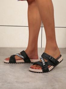 New Arrival Fashionable Outdoor Beach Slippers, Summer Flip Flops - Black - View 5