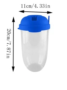 1入組早餐外帶杯、1入組優格外帶杯、1入組帶叉的穀類杯、1入組隔夜燕麥容器、1入組可重複使用的便攜式優格點心容器、1入組水果和蔬菜點心杯 - 玫紅色 - 查看 4