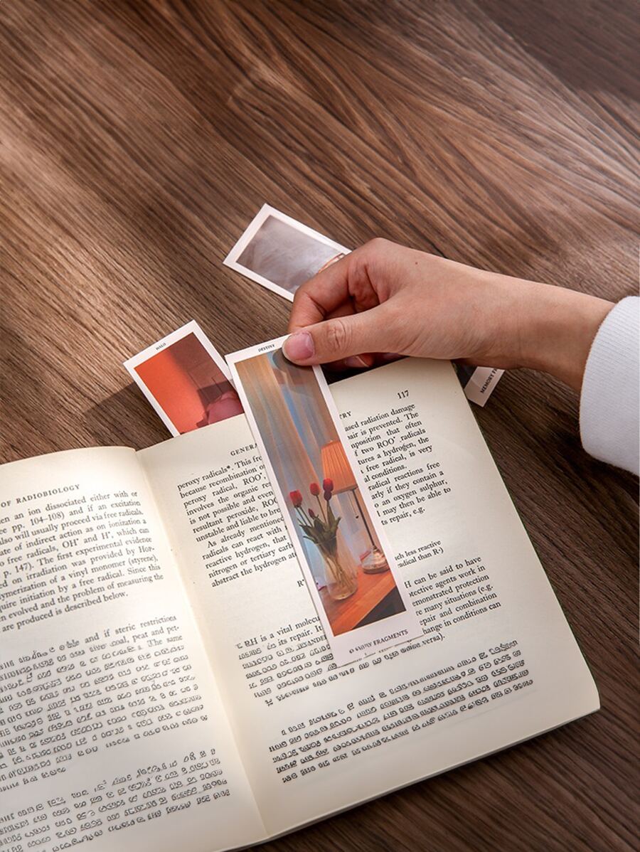 30pcs Paper Reading Bookmarks With Blank Space For Writing, Diy Creative Diary Stickers - Multicolor - View 1