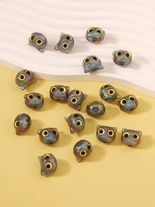 1件(6)卡通風格樹脂可愛小貓串珠手工製作時尚配件 - 彩色 - 查看 2