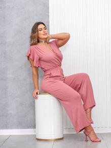 Women Jumpsuits - Màu hồng gỉ - Xem 6